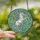 Fantasy Art Enthusiasts Tiffany Stained Glass Majestic Unicorn Swirling Floral Wave Mosaic Sky Blue Pastel Pink Design Stained Glass Suncatcher - 2