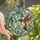 Nature Lovers' Vibrant Orange-Red Hummingbird Pink Flower Tiffany Stained Glass Mosaic Stained Glass Suncatcher - 1