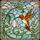 Nature Lovers' Vibrant Orange-Red Hummingbird Pink Flower Tiffany Stained Glass Mosaic Stained Glass Suncatcher - 7