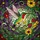 Nature Lovers' Vibrant Ruby-throated Hummingbird Tiffany Stained Glass Garden Mosaic Stained Glass Suncatcher - 7