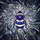 Nature Lovers' Intricate Tiffany Glass Bumblebee Indigo Amethyst Jewel Tone Floral Mosaic Art Stained Glass Suncatcher - 7
