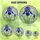 Nature Lovers' Intricate Sapphire Blue Iris Tiffany Stained Glass Floral Mosaic Pattern Stained Glass Suncatcher - 6