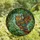 Nature Lovers' Intricate Tiffany Glass Owl Forest Canopy Amber Teal Violet Art Stained Glass Suncatcher - 4