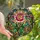 Women's Jewel-Tone Stained Glass Rose Emerald Floral Geometric Mosaic Design Stained Glass Suncatcher - 1