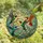 Nature Lovers' Vibrant Tiffany Stained Glass Hummingbird Garden Art, Ruby Emerald Sapphire Orange Rose Stained Glass Suncatcher - 4