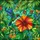 Nature Lovers' Iridescent Hummingbird Hibiscus Stained Glass Tropical Jewel Tone Artwork Stained Glass Suncatcher - 7