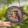Nature Lovers' Intricate Stained Glass Kingfisher Mosaic Art with Purple Blue Orange Yellow Pink Hues Stained Glass Suncatcher - 2