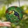 Tropical Art Lovers' Jewel Tone Tiffany Style Stained Glass Toucan & Jungle Mosaic Yellow Orange Emerald Deep Purple Stained Glass Suncatcher - 2