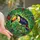 Tropical Art Lovers' Jewel Tone Tiffany Style Stained Glass Toucan & Jungle Mosaic Yellow Orange Emerald Deep Purple Stained Glass Suncatcher - 1