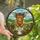 Whimsical Decor Lovers' Tiffany Style Highland Cow Toilet Art Floral Crown Pastoral Mosaic Orange Yellow Blue Stained Glass Suncatcher - 1