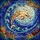 Ocean Lovers' Detailed Tiffany Stained Glass Leaping Dolphin Ocean Mosaic Warm Jewel Tones Stained Glass Suncatcher - 7
