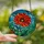 Art Lovers' Vibrant Stained Glass Poppy Flower Tiffany Style Jewel Tone Floral Mosaic Stained Glass Suncatcher - 2