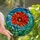 Art Lovers' Vibrant Stained Glass Poppy Flower Tiffany Style Jewel Tone Floral Mosaic Stained Glass Suncatcher - 1