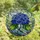 Nature Lovers' Vibrant Tiffany Stained Glass Hydrangea Emerald Green Cerulean Blue Floral Mosaic Pattern Stained Glass Suncatcher - 4