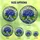 Nature Lovers' Vibrant Tiffany Stained Glass Hydrangea Emerald Green Cerulean Blue Floral Mosaic Pattern Stained Glass Suncatcher - 6