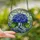 Nature Lovers' Vibrant Tiffany Stained Glass Hydrangea Emerald Green Cerulean Blue Floral Mosaic Pattern Stained Glass Suncatcher - 2