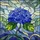 Nature Lovers' Vibrant Tiffany Stained Glass Hydrangea Emerald Green Cerulean Blue Floral Mosaic Pattern Stained Glass Suncatcher - 7
