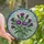 Nature Lovers' Intricate Tiffany-Style Stained Glass Purple Lavender Thistle Emerald Green Mosaic Pattern Stained Glass Suncatcher - 1
