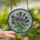 Nature Lovers' Intricate Tiffany-Style Stained Glass Purple Lavender Thistle Emerald Green Mosaic Pattern Stained Glass Suncatcher - 2