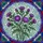 Nature Lovers' Intricate Tiffany-Style Stained Glass Purple Lavender Thistle Emerald Green Mosaic Pattern Stained Glass Suncatcher - 7