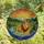 Wildlife Lovers' Edge-to-Edge Stained Glass Lion & Cub Mountain River Jewel Tone Mosaic Stained Glass Suncatcher - 2Uegh-01Re