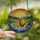 Wildlife Lovers' Edge-to-Edge Stained Glass Lion & Cub Mountain River Jewel Tone Mosaic Stained Glass Suncatcher - e9pr9aTvdt