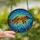 Nature Lovers' Tiffany Stained Glass Whimsical Platypus Aquatic Mosaic Jewel Tones Warm Browns Golden Yellows Teal Blues Stained Glass Suncatcher - 2