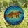 Nature Lovers' Tiffany Stained Glass Whimsical Platypus Aquatic Mosaic Jewel Tones Warm Browns Golden Yellows Teal Blues Stained Glass Suncatcher - 4