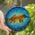 Nature Lovers' Tiffany Stained Glass Whimsical Platypus Aquatic Mosaic Jewel Tones Warm Browns Golden Yellows Teal Blues Stained Glass Suncatcher - 1