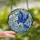 Artful Nature Lovers' Intricate Stained Glass Blue Jay Cobalt Sky Blue Tiffany Style Mosaic Stained Glass Suncatcher - 2