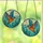 Nature Lovers' Vibrant Teal Orange Kingfisher Stained Glass Water Sky Mosaic Stained Glass Suncatcher - 3