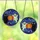 Halloween Art Lovers' Tiffany Stained Glass Ghost Jack-o'-lantern Monster Trio Blue Purple Orange Black Stained Glass Suncatcher - 3