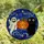 Halloween Art Lovers' Tiffany Stained Glass Ghost Jack-o'-lantern Monster Trio Blue Purple Orange Black Stained Glass Suncatcher - 4