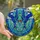 Nature Lovers' Tiffany Stained Glass Swallows Embrace Jewel Tone Mosaic Design Stained Glass Suncatcher - 1