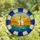 Nautical Enthusiasts' Tiffany Stained Glass White Sailboat Lifebuoy Coastal Sunset Mosaic Royal Blue Golden Orange Teal Stained Glass Suncatcher - 4
