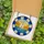 Nautical Enthusiasts' Tiffany Stained Glass White Sailboat Lifebuoy Coastal Sunset Mosaic Royal Blue Golden Orange Teal Stained Glass Suncatcher - 5