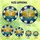 Nautical Enthusiasts' Tiffany Stained Glass White Sailboat Lifebuoy Coastal Sunset Mosaic Royal Blue Golden Orange Teal Stained Glass Suncatcher - 6
