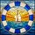 Nautical Enthusiasts' Tiffany Stained Glass White Sailboat Lifebuoy Coastal Sunset Mosaic Royal Blue Golden Orange Teal Stained Glass Suncatcher - 7