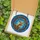 Nature Enthusiasts' Majestic Stained Glass Stag Multi-Pronged Antlers Poinsettia Border Teal Blue Mosaic Stained Glass Suncatcher - P3J3Y-iBFQ