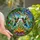Nature Lovers' Vibrant Stained Glass Hummingbirds Floral Garland Jewel Tone Mosaic Art Stained Glass Suncatcher - fY1ntSZU92