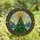 Holiday Admirers' Jewel Tone Tiffany Stained Glass Christmas Tree Golden Star Mosaic Stained Glass Suncatcher - 3_CWotmH_S
