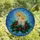 Art & Design Lovers' Luminous Tiffany Stained Glass Candles Holly Berries Blue Mosaic Stained Glass Suncatcher - 4
