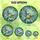 Nature Lovers' Edge-to-Edge Stained Glass Blue Tit, Golden Yellow, Cerulean & Violet Intricate Mosaic Art Stained Glass Suncatcher - Rlv4uSDi42