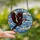 Nature Lover's Stained Glass Woodpecker Red Crown Flight Tiffany Mosaic Art Stained Glass Suncatcher - 2