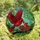 Bird Enthusiasts' Ruby Red Cardinal Feeding Baby Tiffany Stained Glass Jewel Tone Foliage Mosaic Stained Glass Suncatcher - lUfAt2R4c5
