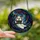 Halloween Enthusiasts' Whimsical Stained Glass Ghost BOO Ruby Horns Jewel Tone Night Sky Mosaic Stained Glass Suncatcher - 2