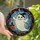 Halloween Enthusiasts' Stained Glass Whimsical Ghost Jack-o'-Lantern Starry Night Bats White Orange Gold Mosaic Art Stained Glass Suncatcher - 1