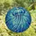 Ocean Lovers' Tiffany Stained Glass Jellyfish Ocean Mosaic Deep Blue Silver Hues Stained Glass Suncatcher - 4