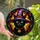 Witchy Cat Lovers' Tiffany Stained Glass Black Cat Witch Hat Jewel Tone Mosaic Stained Glass Suncatcher - 1