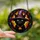 Witchy Cat Lovers' Tiffany Stained Glass Black Cat Witch Hat Jewel Tone Mosaic Stained Glass Suncatcher - 2